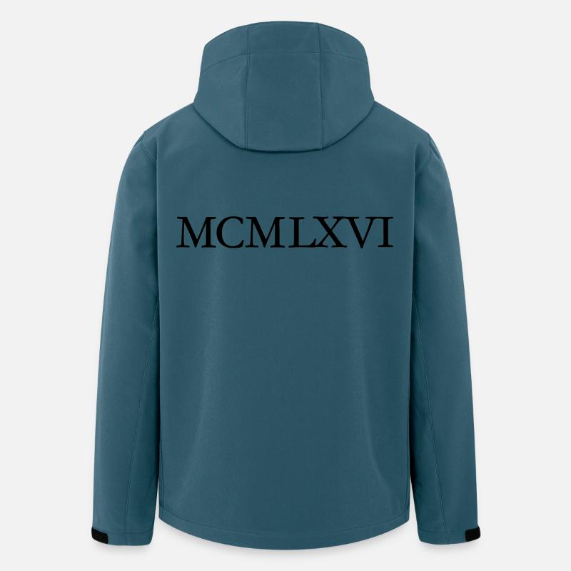 MCMLXVI 1966 Roman Birthday Year - Men’s Recycled Softshell Jacket by Stanley/Stella - stargazer