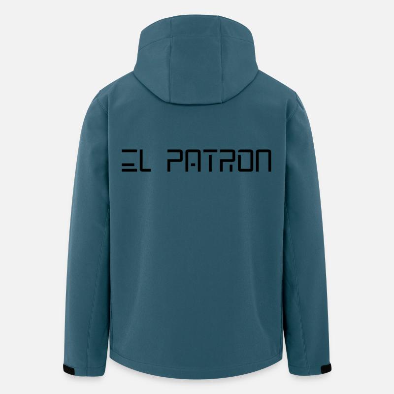 El Patron – Der Chef Look - Recycelte Männer Softshell-Jacke von Stanley/Stella - Dunkles Petrol
