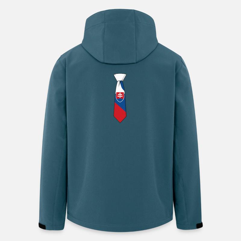 Slovenia Tie – Flaggendesign - Recycelte Männer Softshell-Jacke von Stanley/Stella - Dunkles Petrol