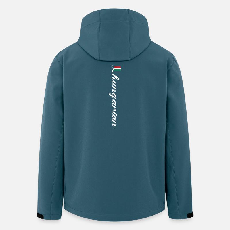 Ungarn - Recycelte Männer Softshell-Jacke von Stanley/Stella - Dunkles Petrol