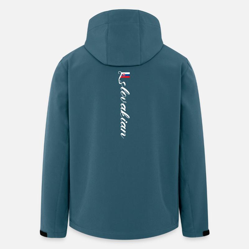 Slowakei - Recycelte Männer Softshell-Jacke von Stanley/Stella - Dunkles Petrol