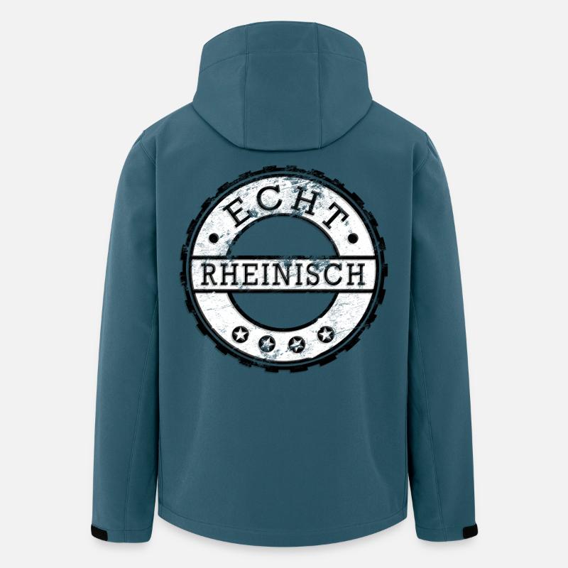 Rheinländer - Recycelte Männer Softshell-Jacke von Stanley/Stella - Dunkles Petrol