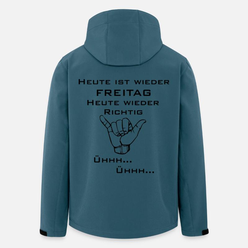 Heute ist wieder Freitag. - Recycelte Männer Softshell-Jacke von Stanley/Stella - Dunkles Petrol