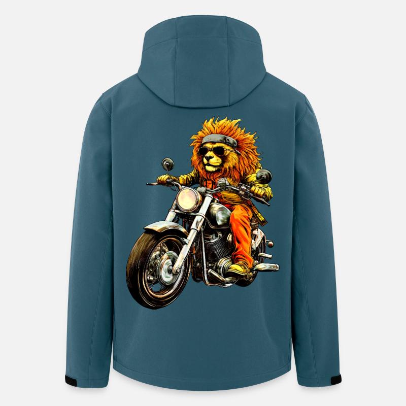 Motorcycle Lions - Men’s Recycled Softshell Jacket by Stanley/Stella - stargazer