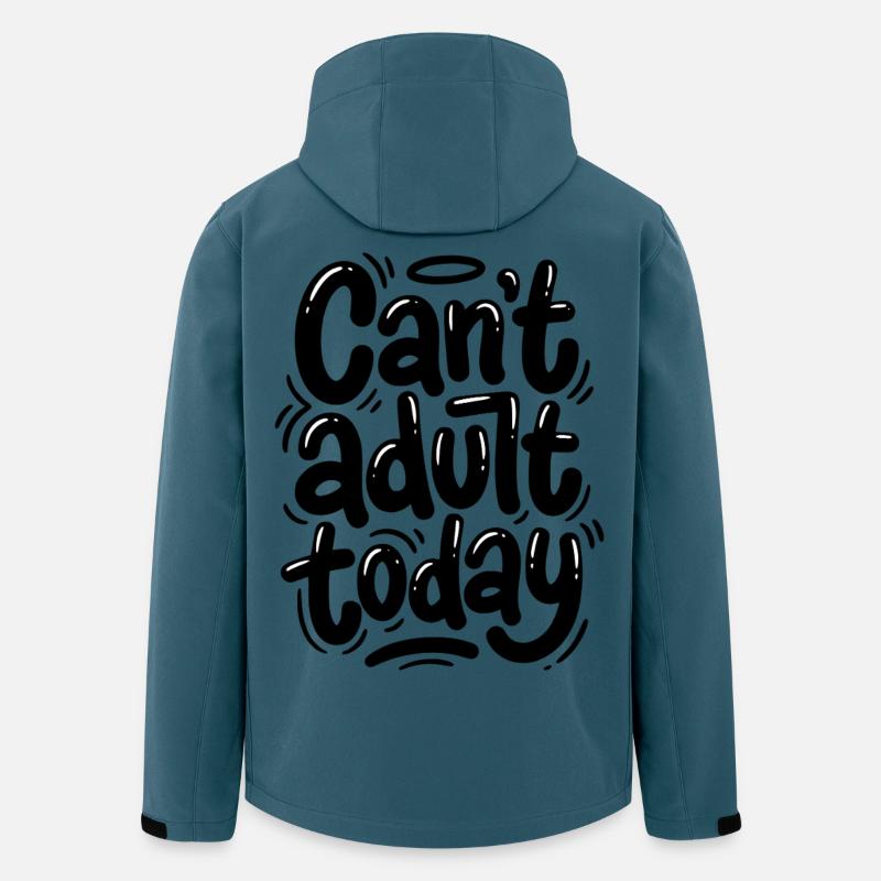 Can't adult today - Recycelte Männer Softshell-Jacke von Stanley/Stella - Dunkles Petrol