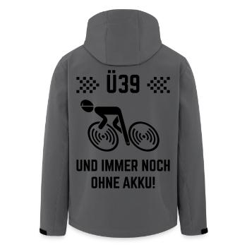Ü39 Und Immer Noch Ohne Akku! (Fahrrad Rennrad B) - Recycelte Männer Softshell-Jacke von Stanley/Stella - Dunkles Petrol - Hinten - AI Model Male 185 light (185cm)