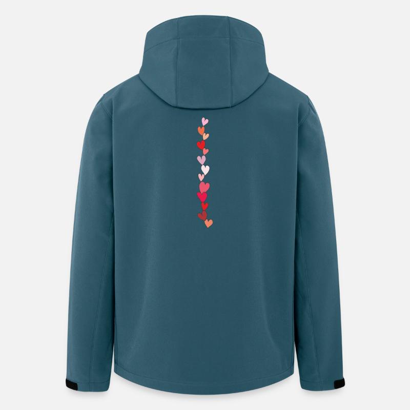 herzen kette - Recycelte Männer Softshell-Jacke von Stanley/Stella - Dunkles Petrol