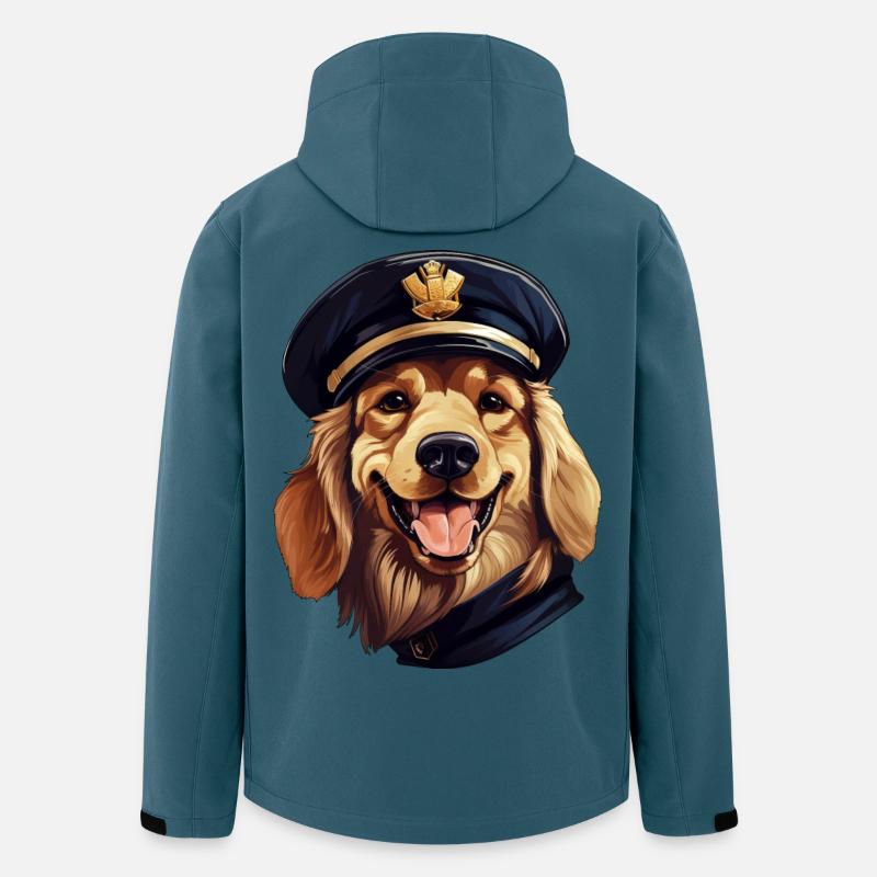 Hunde Polizei - Recycelte Männer Softshell-Jacke von Stanley/Stella - Dunkles Petrol