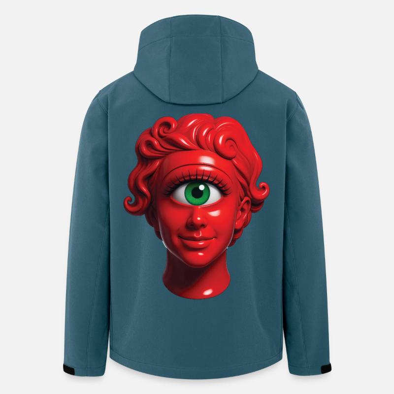ZYKLOPENFRAU – nette Leute - Recycelte Männer Softshell-Jacke von Stanley/Stella - Dunkles Petrol