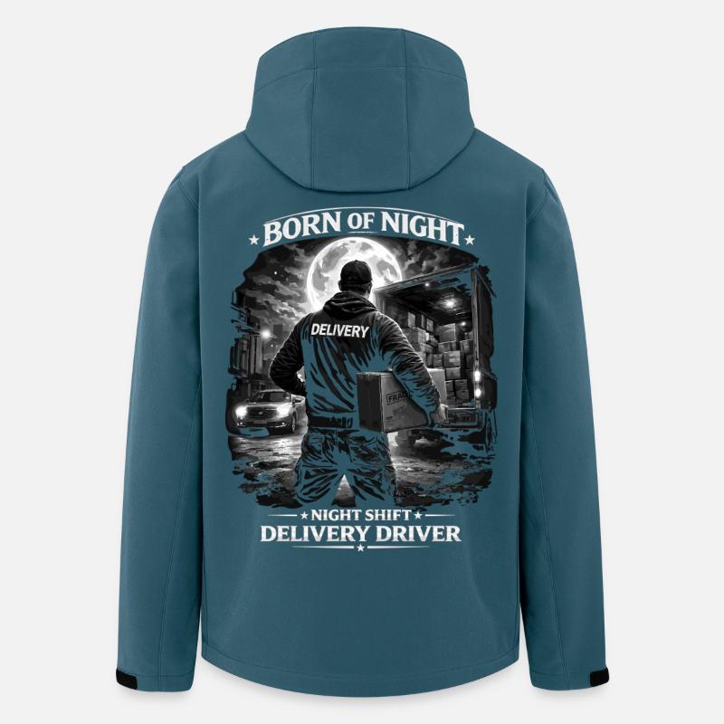 Nachtschicht-Lieferfahrer - Recycelte Männer Softshell-Jacke von Stanley/Stella - Dunkles Petrol