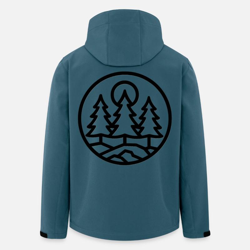 Waldkreis - Veste softshell homme en polyester recyclé Stanley/Stella - bleu pétrole foncé