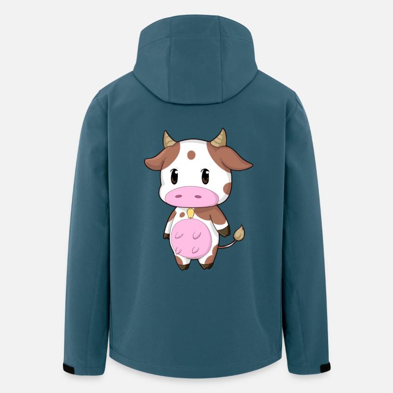 Süsse Kuh - Recycelte Männer Softshell-Jacke von Stanley/Stella - Dunkles Petrol