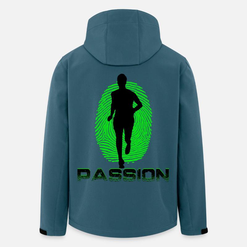 Coureur - Veste softshell homme en polyester recyclé Stanley/Stella - bleu pétrole foncé