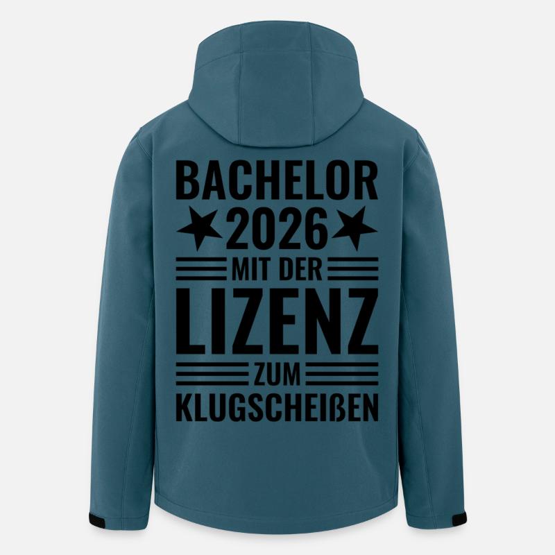 Bachelor 2026 mit der Lizenz zum Klugscheißen - Recycelte Männer Softshell-Jacke von Stanley/Stella - Dunkles Petrol