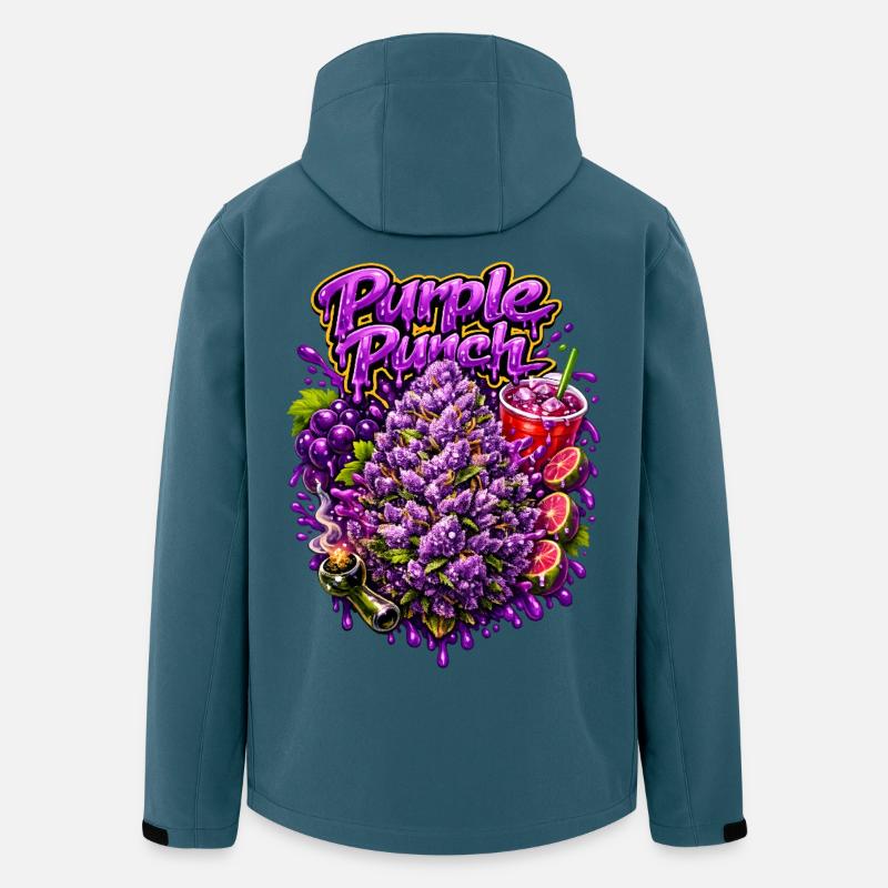 Purple Punch Graffiti-Druck - Recycelte Männer Softshell-Jacke von Stanley/Stella - Dunkles Petrol