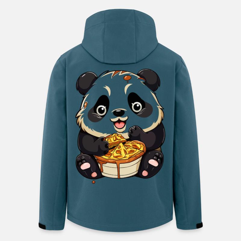 Cuddly panda with waffle - Men’s Recycled Softshell Jacket by Stanley/Stella - stargazer