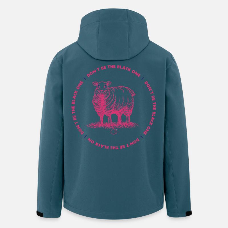 Sheep - Don´t be the black one by CD - Recycelte Männer Softshell-Jacke von Stanley/Stella - Dunkles Petrol