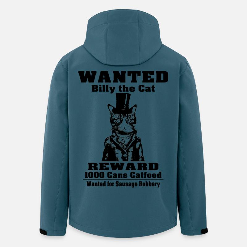 Billy The Cat W - Recycelte Männer Softshell-Jacke von Stanley/Stella - Dunkles Petrol