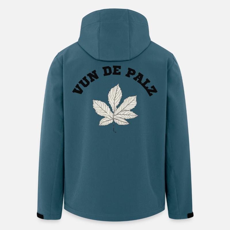Vun de palz - Recycelte Männer Softshell-Jacke von Stanley/Stella - Dunkles Petrol