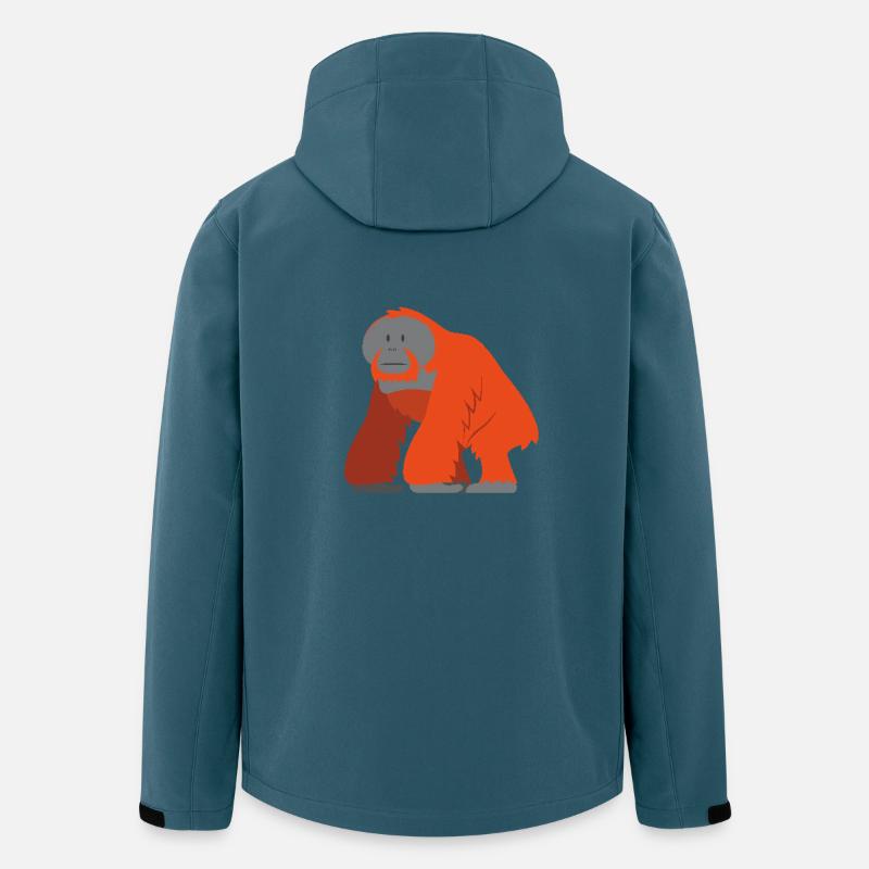Der Weise Orang-Utan - Recycelte Männer Softshell-Jacke von Stanley/Stella - Dunkles Petrol