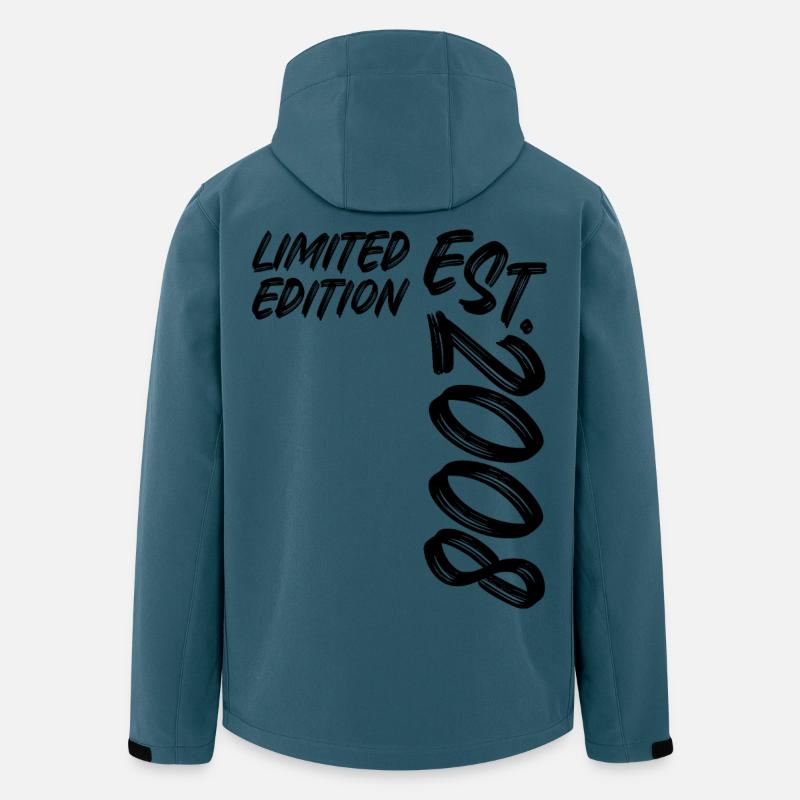 Limited Edition Est. 2008 - Recycelte Männer Softshell-Jacke von Stanley/Stella - Dunkles Petrol