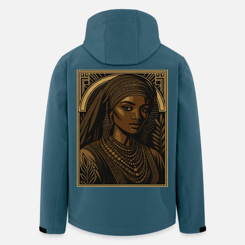 Goldene Königin der Ferne - Recycelte Männer Softshell-Jacke von Stanley/Stella - Dunkles Petrol