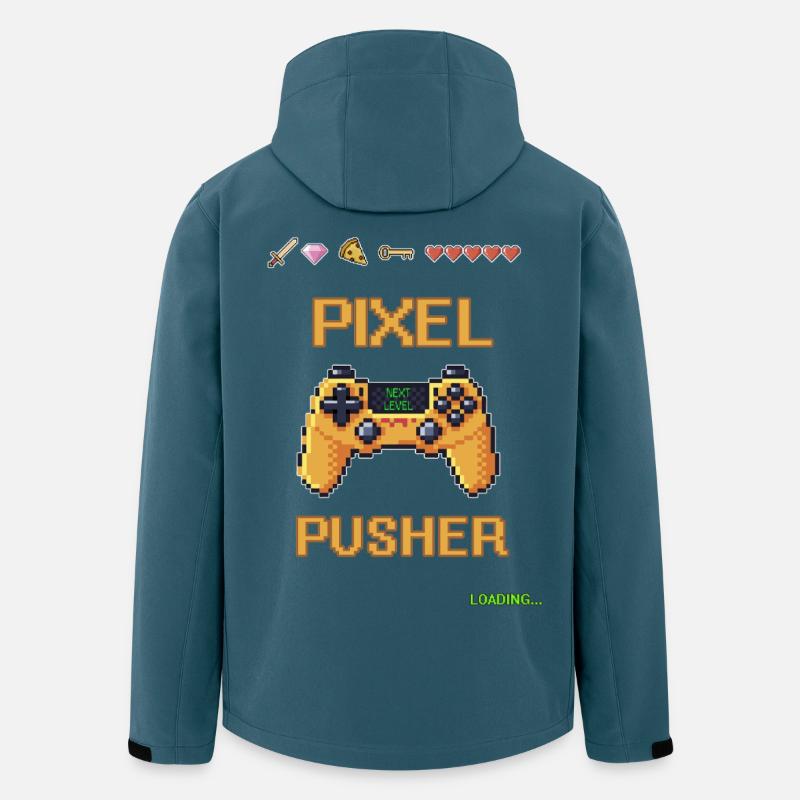 Gaming - Recycelte Männer Softshell-Jacke von Stanley/Stella - Dunkles Petrol