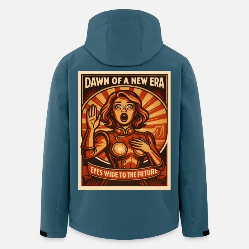 Le lendemain d’un nouvel avenir - Veste softshell homme en polyester recyclé Stanley/Stella - bleu pétrole foncé