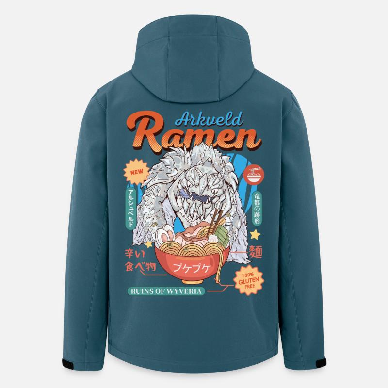 Monster Ramen - Recycelte Männer Softshell-Jacke von Stanley/Stella - Dunkles Petrol