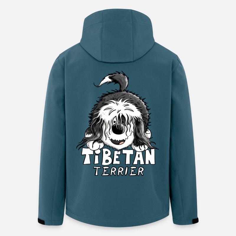 Süßer Tibet Terrier - Recycelte Männer Softshell-Jacke von Stanley/Stella - Dunkles Petrol