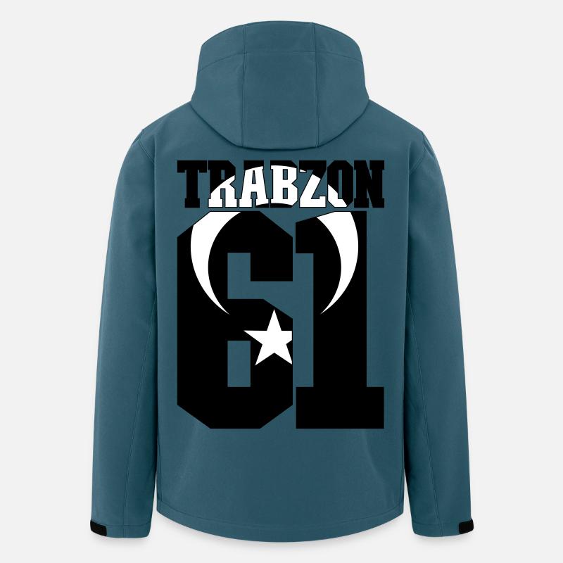 Trabzon 61Türkei Flagge - Recycelte Männer Softshell-Jacke von Stanley/Stella - Dunkles Petrol