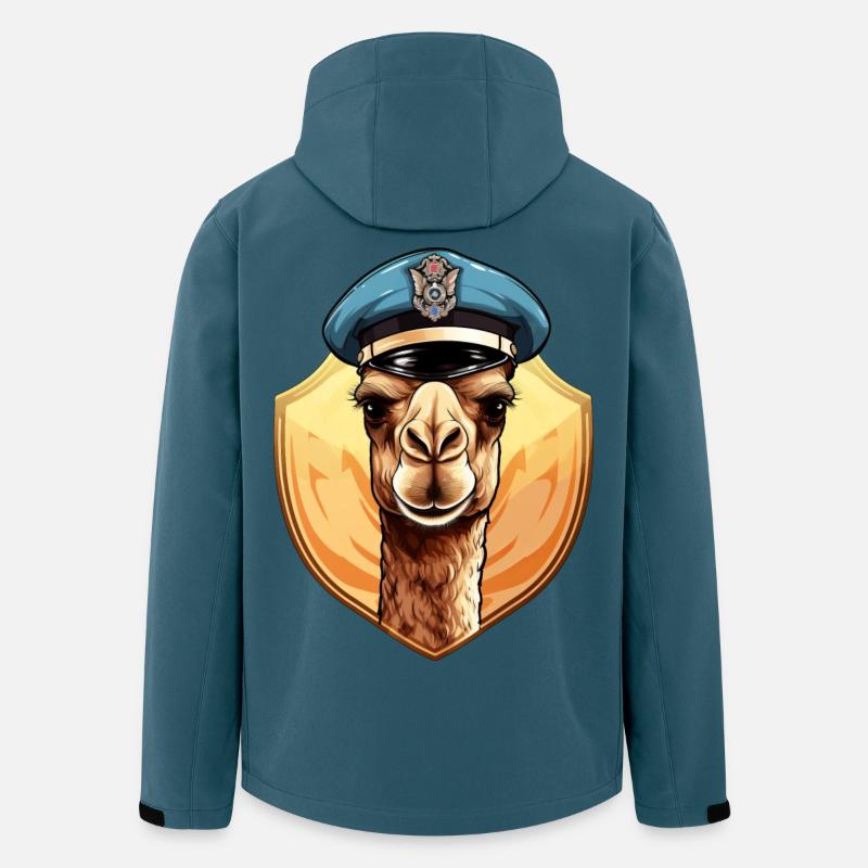 Polizei Kamel - Recycelte Männer Softshell-Jacke von Stanley/Stella - Dunkles Petrol
