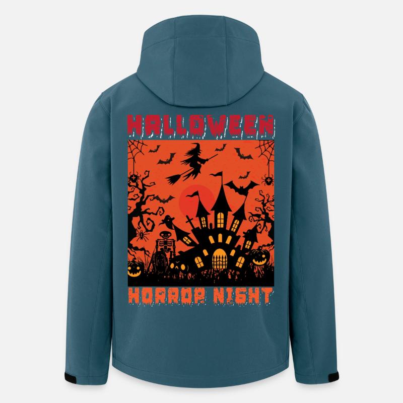 Halloween Horror Nacht - Recycelte Männer Softshell-Jacke von Stanley/Stella - Dunkles Petrol