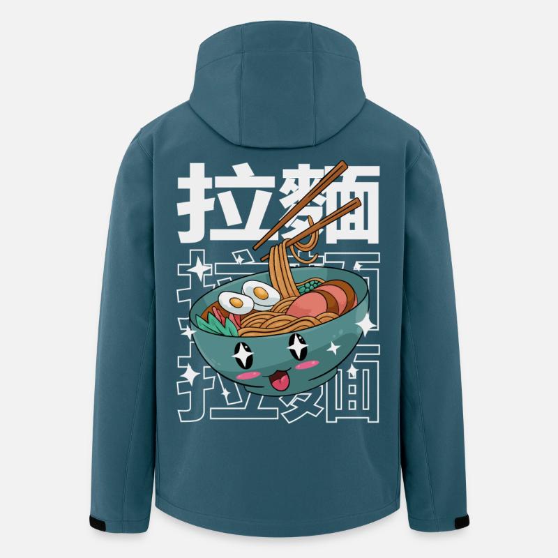 Bol de Ramen Kawaii - Veste softshell homme en polyester recyclé Stanley/Stella - bleu pétrole foncé