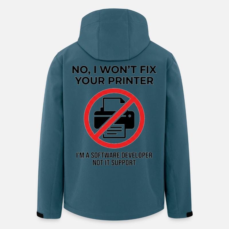 Programmer: not IT support - Men’s Recycled Softshell Jacket by Stanley/Stella - stargazer
