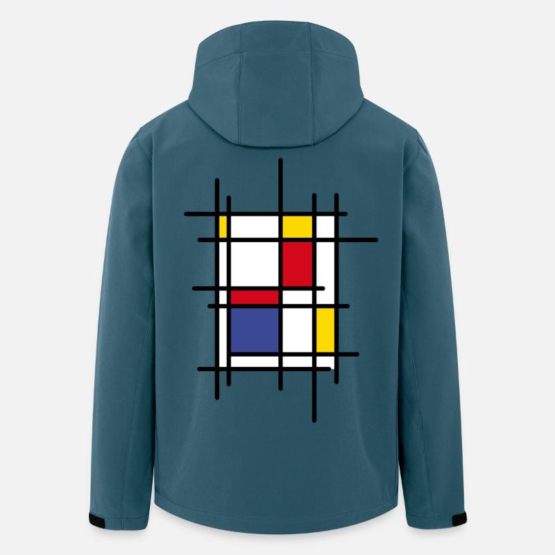 Farben! - Recycelte Männer Softshell-Jacke von Stanley/Stella - Dunkles Petrol