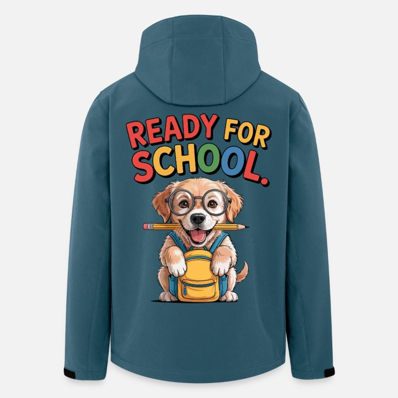 Schulwelpe - Recycelte Männer Softshell-Jacke von Stanley/Stella - Dunkles Petrol