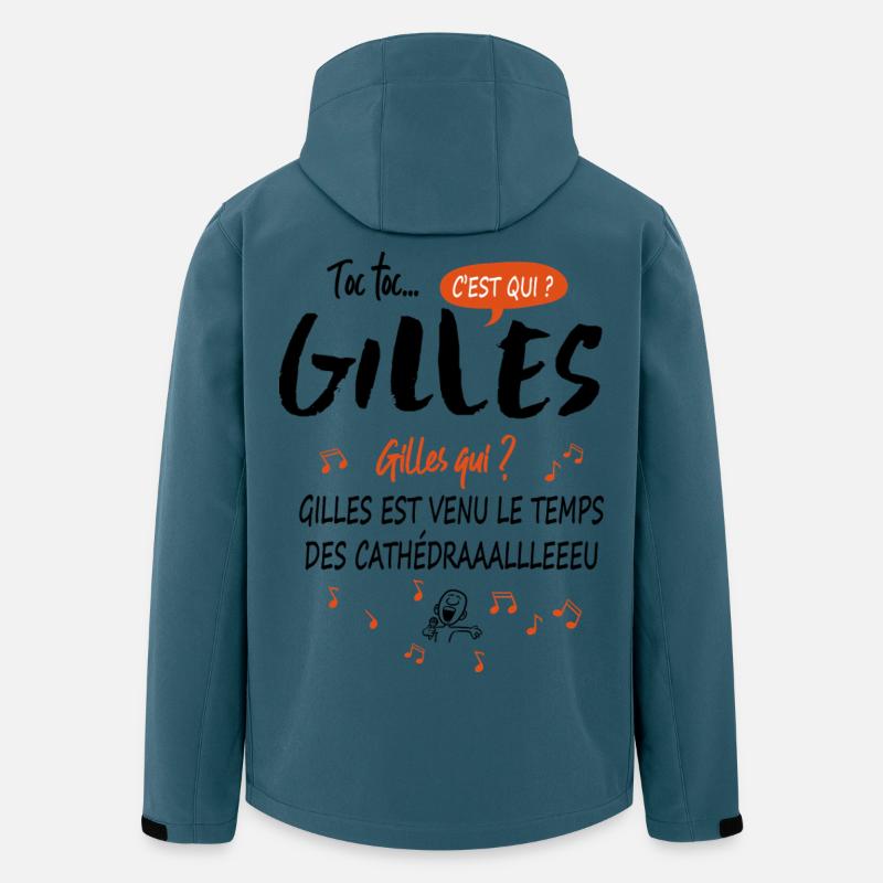 Name Gilles Geburtstag Geschenkidee Mann - Recycelte Männer Softshell-Jacke von Stanley/Stella - Dunkles Petrol