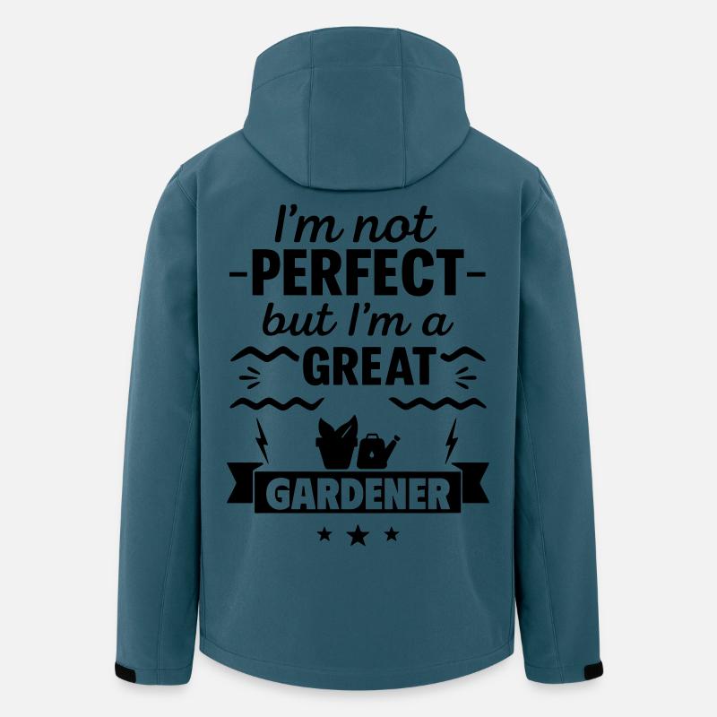 Nicht perfekt aber ein super Gärtner - Recycelte Männer Softshell-Jacke von Stanley/Stella - Dunkles Petrol