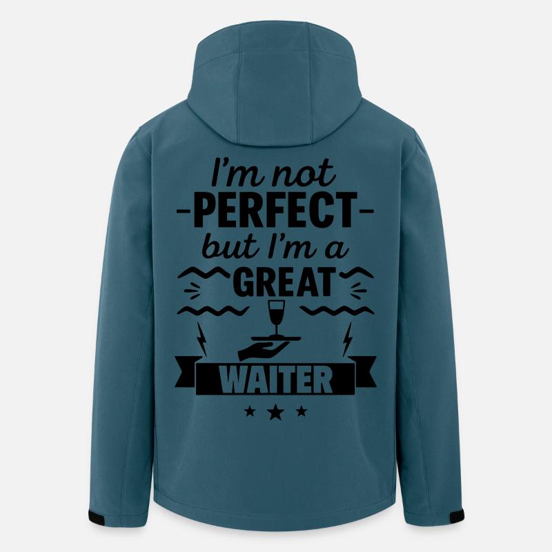 Pas parfait mais un super serveur - Veste softshell homme en polyester recyclé Stanley/Stella - bleu pétrole foncé