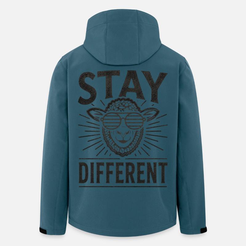 Stay Different Nerd Humor - Men’s Recycled Softshell Jacket by Stanley/Stella - stargazer