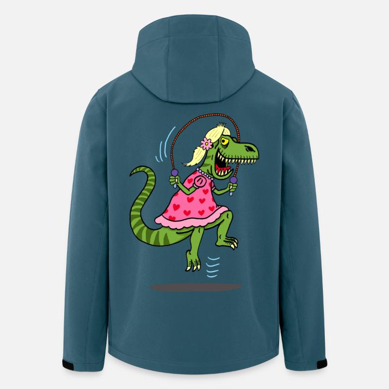 Die List des Tyrannosaurus Rex - Recycelte Männer Softshell-Jacke von Stanley/Stella - Dunkles Petrol