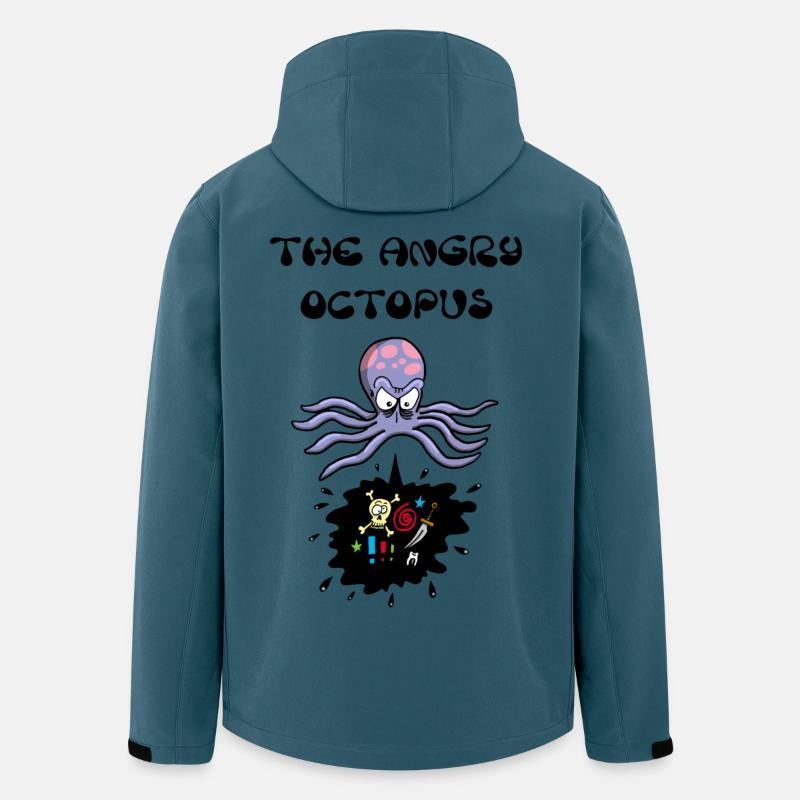 Der wütende Oktopus - Recycelte Männer Softshell-Jacke von Stanley/Stella - Dunkles Petrol