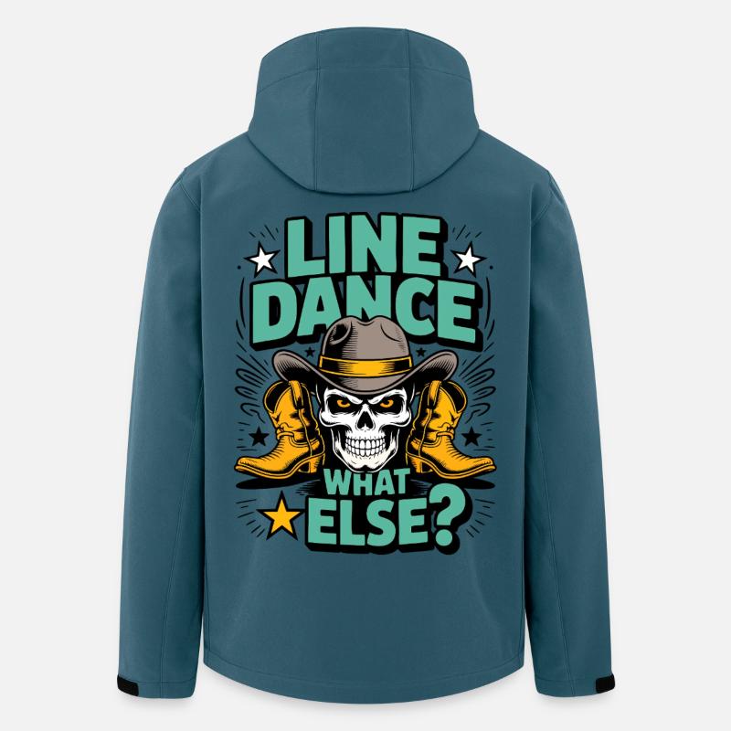 Line Dance Skull Western Boots - Recycelte Männer Softshell-Jacke von Stanley/Stella - Dunkles Petrol