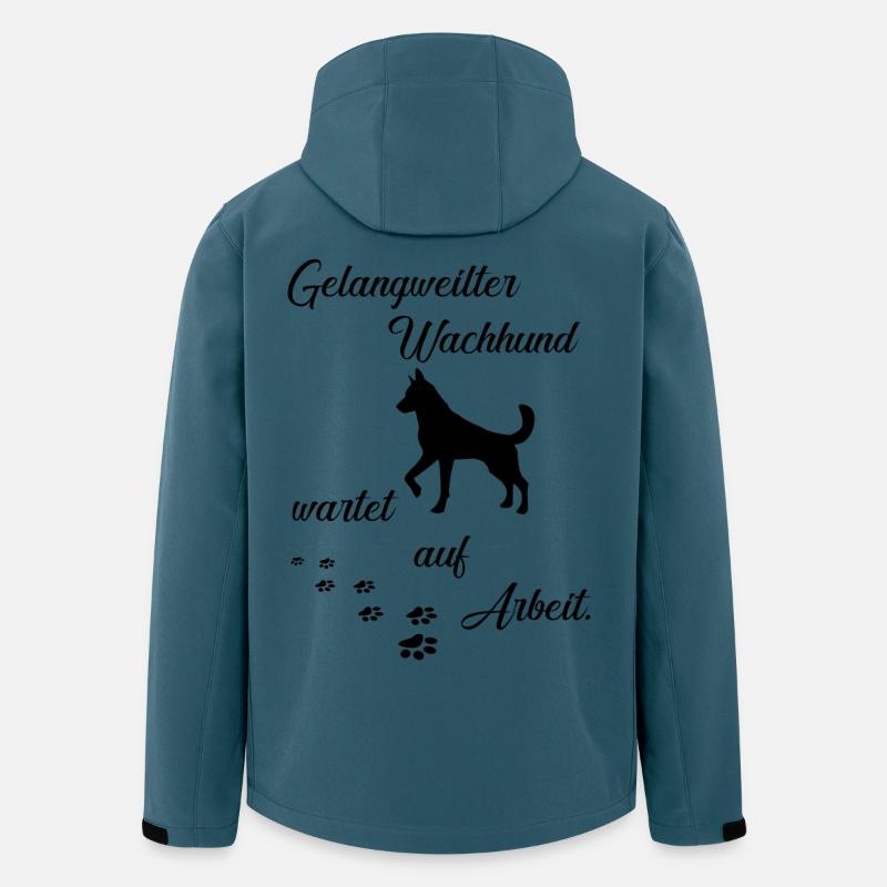 Hund lustiger Spruch - Recycelte Männer Softshell-Jacke von Stanley/Stella - Dunkles Petrol