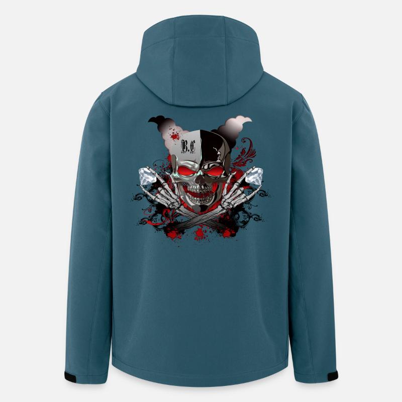 Diamanten Skull - Recycelte Männer Softshell-Jacke von Stanley/Stella - Dunkles Petrol