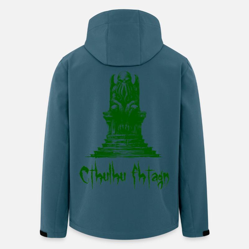 Statue von Cthulhu - Recycelte Männer Softshell-Jacke von Stanley/Stella - Dunkles Petrol