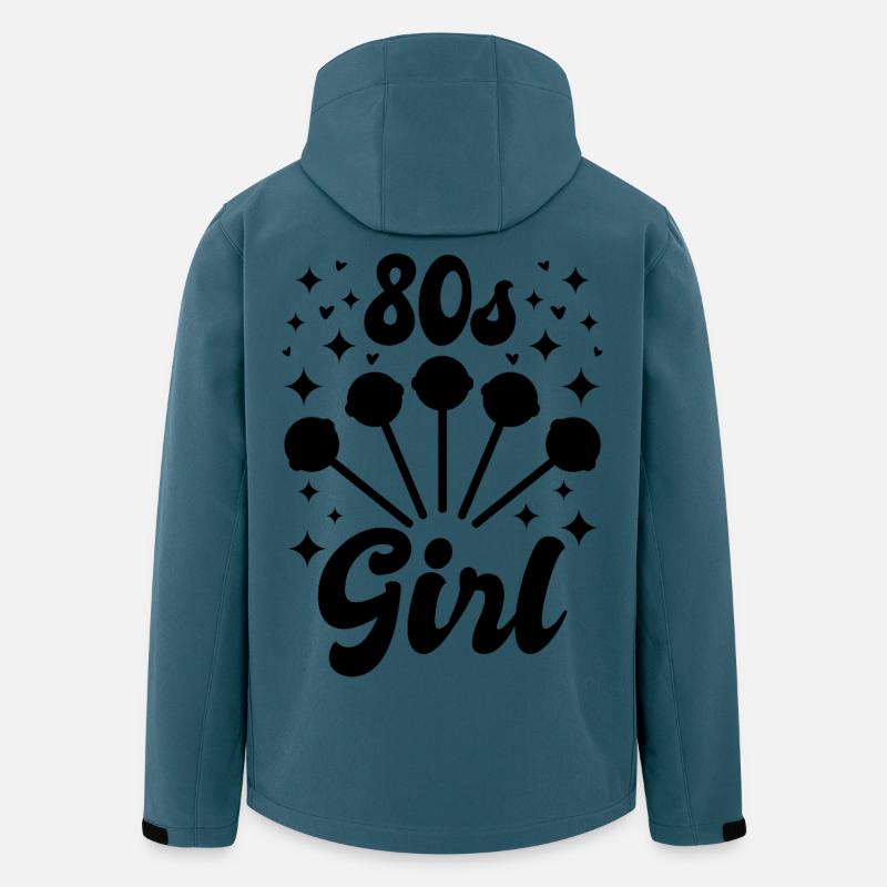 80s Girl - Recycelte Männer Softshell-Jacke von Stanley/Stella - Dunkles Petrol
