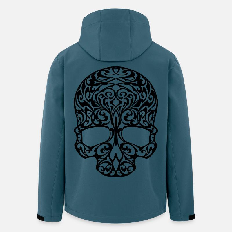Stammesschädel - Recycelte Männer Softshell-Jacke von Stanley/Stella - Dunkles Petrol