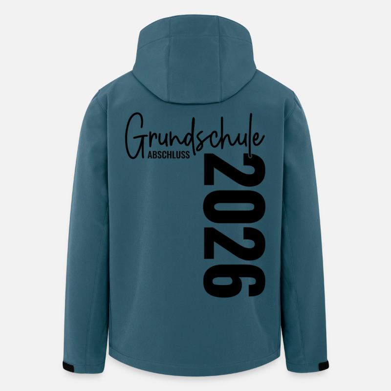 Grundschule Abschluss 2026 - Recycelte Männer Softshell-Jacke von Stanley/Stella - Dunkles Petrol